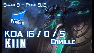 AFs Kiin CAMILLE vs FIORA Top - Patch 9.12 KR Ranked