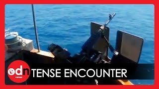US Navy Fires Warning Shots After ANOTHER Tense Encounter with Iranian Boats
