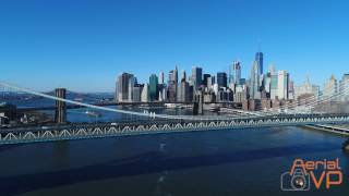 Drone View of Manhattan Bridge 2017