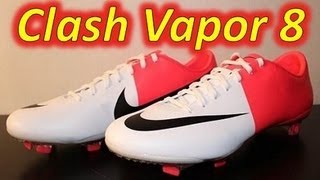 Nike Mercurial Vapor VIII White/Black/Solar Red (Euro 2012 Clash Collection) - UNBOXING