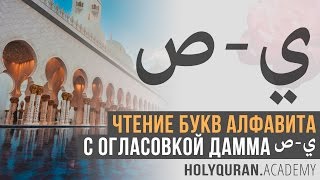 Чтение букв алфавита с огласовкой дамма: от ص до يِ | Академия Корана™