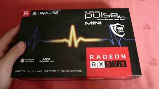 Sapphire Radeon PULSE ITX (Mini) RX 570 4Gb - Распаковка,обзор,майнинг !