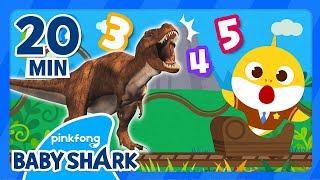 Learn Numbers with Baby Shark and Dinosaurs! | +Compilation | Numbers for Kids 