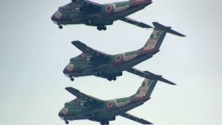 大型輸送機の激機動!!! C-1ゾロゾロ!!! 入間基地航空祭名物 エンジンスタートからストップまで!!!