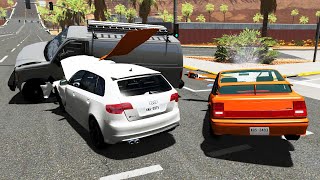 Crossroad Car Crashes 45 - BeamNG.Drive