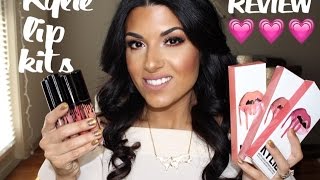 Kylie Lip Kit Review! Exposed, Candy K, Dolce K, Dirty peach, King K, Ginger, Kristen
