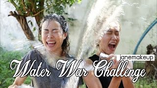 สงครามน้ำป่วนประสาท Water War Challenge w/ Janemakeup | Dujdow
