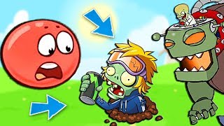 КРАСНЫЙ ШАРИК СТАЛ ОРЕХОМ РАСТЕНИЯ ПРОТИВ ЗОМБИ мультик о ШАР RED BALL 4 Volume 5 INTO THE CAVE PVZ