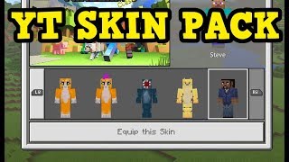 Minecraft XBOX / PE - YOUTUBER SKIN PACK Tutorial