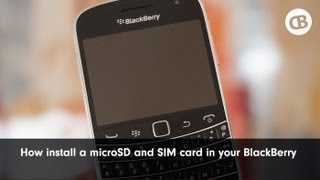 How to Install the MicroSD and SIM Card into a BlackBerry Smartphone