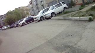 Тестирование самодельного крепления на руль велосипеда.