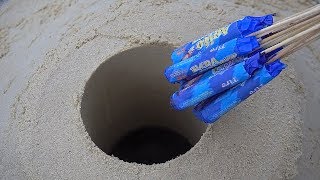 EXPERIMENTO: 10 BUSCA PÉ DENTRO DO BURACO DE AREIA