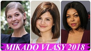 Účesy mikádo pro kulatý obličej 2018