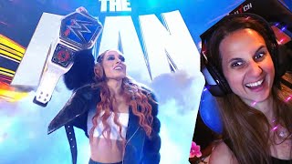WWE Raw Becky Lynch Smackdown Champ starts off RAW 10/4/21