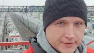 #РОССОШЬ ЖД ВОКЗАЛ - ХОЛОД И ПОЧТИ СНЕГ!!!