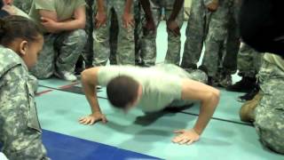 US Army Junior ROTC Beanpot Competition - 82 Push Ups!