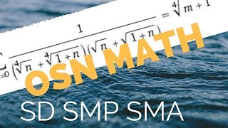 OSN MATEMATIKA SMP(4) Persamaan Aljabar