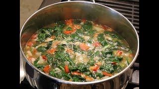 Chicken Spinach & Potato Soup
