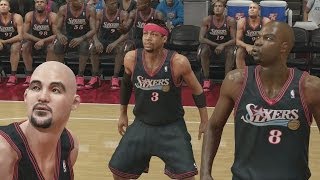 NBA 2K14 (PS4): 76ers (A.I.) vs 76ers (Dr. J.) - 3rd Quarter