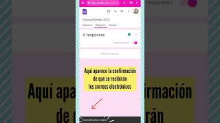 ???? Recibir notificación para respuestas nuevas en formularios de Google | Google Forms | ⏰ Shorts