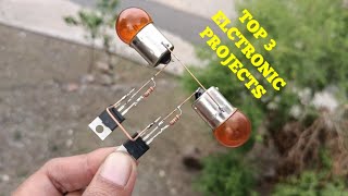 TOP 3 ELECTRONIC PROJECTS WITH TRANSISTOR 2N3055, IC BT66 & MOSFET IRF Z44N