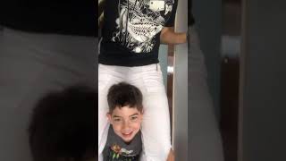 Tiago gives mommy a shoulder ride.  Wow he’s strong!