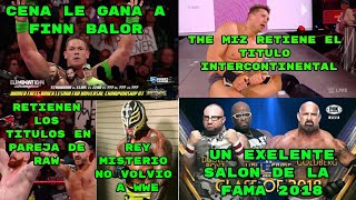 RESULTADOS Y RESUMEN DEL RAW DEL LUNES 29 DE ENERO DEL 2018