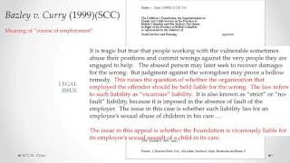 Vicarious Tort Liability: Bazley v. Curry