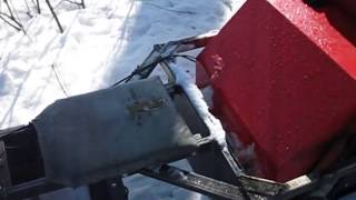 мотобуксеровщик форза 15 л.с  толкач езда по лесу.