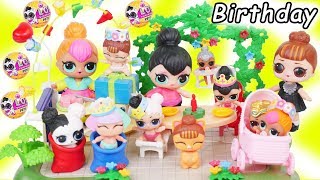 LOL Surprise Dolls + Lil Sisters Spice's Birthday Party