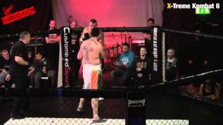 Xtreme Kombat 6 Lee Kellett FlexMMA vs James McCrory Fighting Irish u90kg Boxing SHAREFIGHT.COM