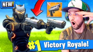 *NEW* LEGENDARY DUAL PISTOL gameplay in Fortnite: Battle Royale!