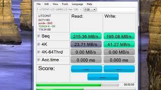 benchmark ssd liteon 128 gb