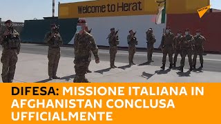 Difesa: Missione italiana in #Afghanistan conclusa ufficialmente