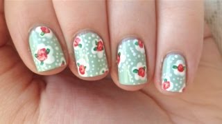 Cath Kidston Inspired Floral Nails