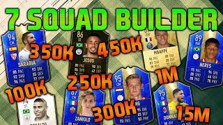 FIFA 19 SQUAD BUILDER 100K 250K 300K 350K 450K 1M 15M SQUAD BUILDER FUT CHAMPIONS FIFA 19