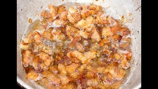 Закуска "Шкварки из курдючного сала" рецепт от шеф-повара / Илья Лазерсон