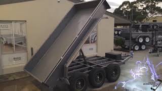 TRI-AXLE 4500KG TIPPER TRAILER -12 X 6 FT AUSSIE MADE