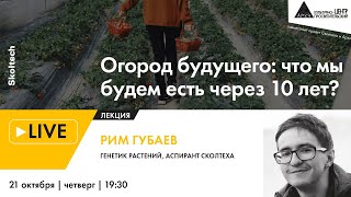 Лекция Рима Губаева "Огород будущего: что мы будем есть через 10 лет?" проекта "Сколтех в Архэ"