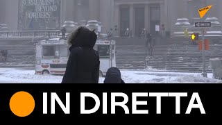 Tempesta di neve colpisce New York