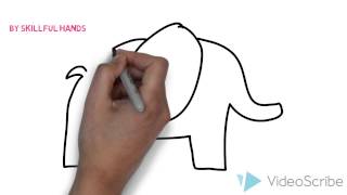 How to Draw an elephant (for Kids) / Как нарисовать слона (Для детей)