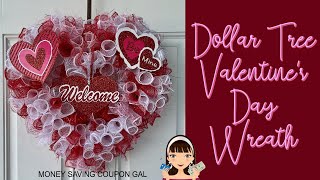 DOLLAR TREE VALENTINE'S DAY WREATH ???