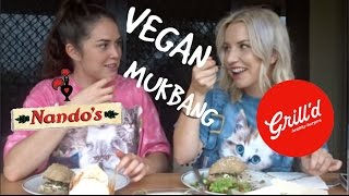 VEGAN MUKBANG// NANDOS & GRILLD