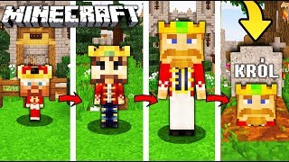 ŻYCIE KRÓLA W MINECRAFT || OD NARODZIN DO ŚMIERCI