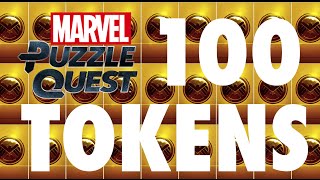 100 TOKENS Opening LEGENDARY PULLS! Marvel Puzzle Quest
