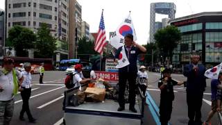 제2차 박근혜 대통령님 무죄석방촉구 태극기집회 / 거리행진 후 마무리 연설.