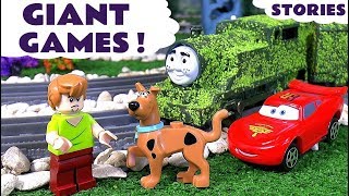 Giant Funny Games with Lego Scooby Doo Toys Thomas and Friends Disney Cars Play Doh and Paw Patrol