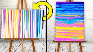 Relaxing Acrylic Pour Painting || 27 UNBELIEVABLY SIMPLE DECOR DIYs