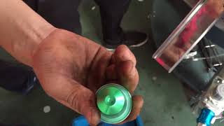 Aluminum nespresso coffee capsule test video