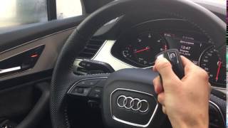Audi Q7 New 2016 4M - Активация опции закрытия автомобиля при работающем двигателе